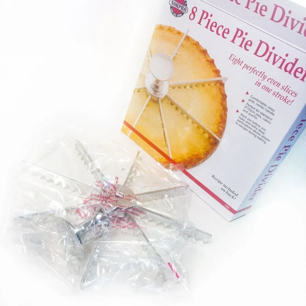 New Norpro 8 Piece Pie Divider Baking Tool